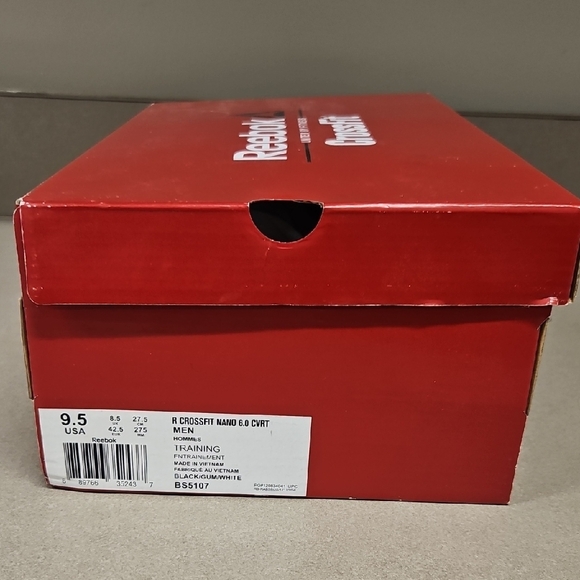 Reebok Crossfit Nano 6.0 Black and Gum CrossFit Training Sneakers - Picture 10 of 11